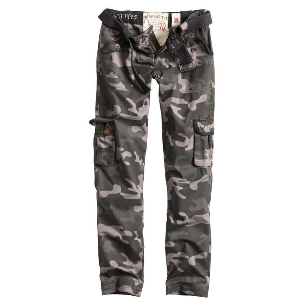 Брюки военные женские SURPLUS LADIES PREMIUM TROUSERS SLIMMY 42 Black camo - изображение 1