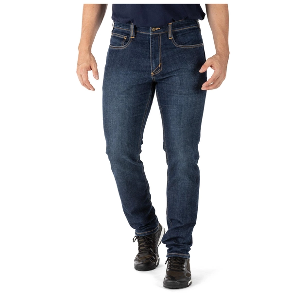 Брюки тактические джинсовые 5.11 Tactical Defender-Flex Slim Jeans W31/L36 Stone Wash Indigo - изображение 2
