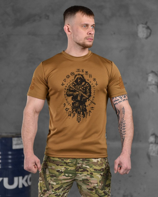 Тактична потоотводящая футболка oblivion tactical berserk олива L - зображення 1
