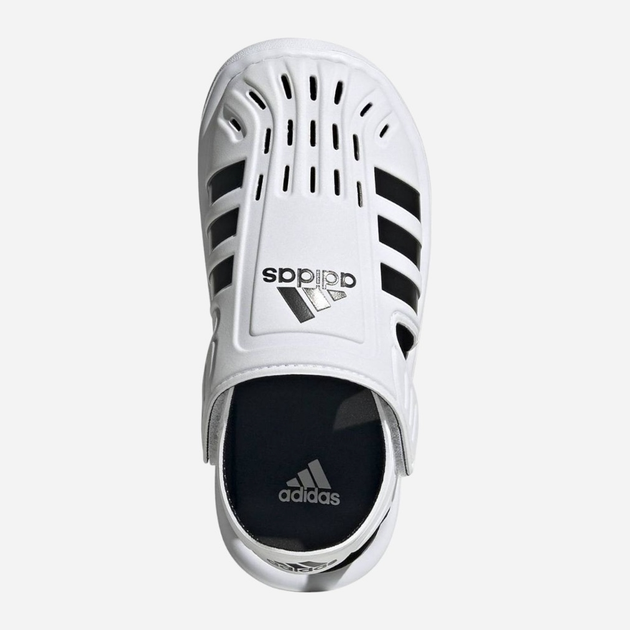 Дитячі босоніжки для хлопчика adidas Water Sandal GW0387 29 Білі з чорним (4065418339629) - зображення 5