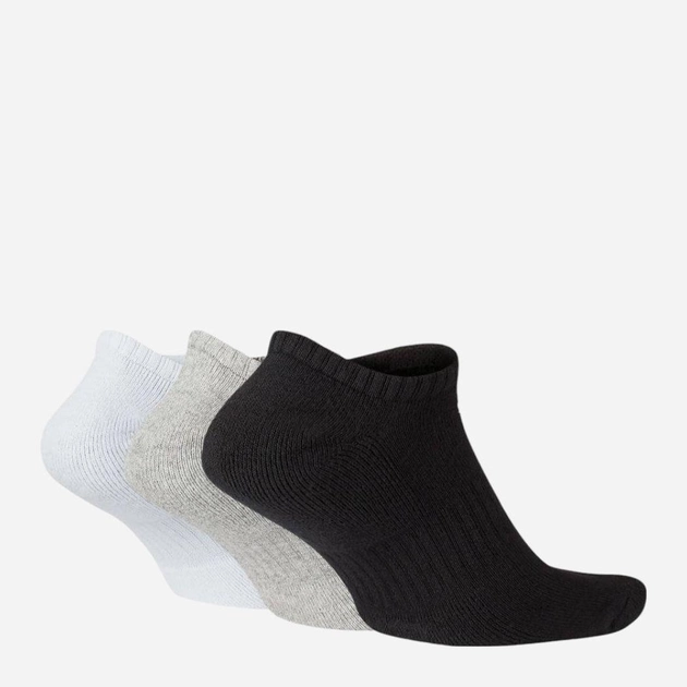 Набір чоловічих шкарпеток 3 пари Nike U Everyday Cush Ns 3PR SX7673-901 42-46 Чорний/Білий/Сірий (888408294562) - зображення 2