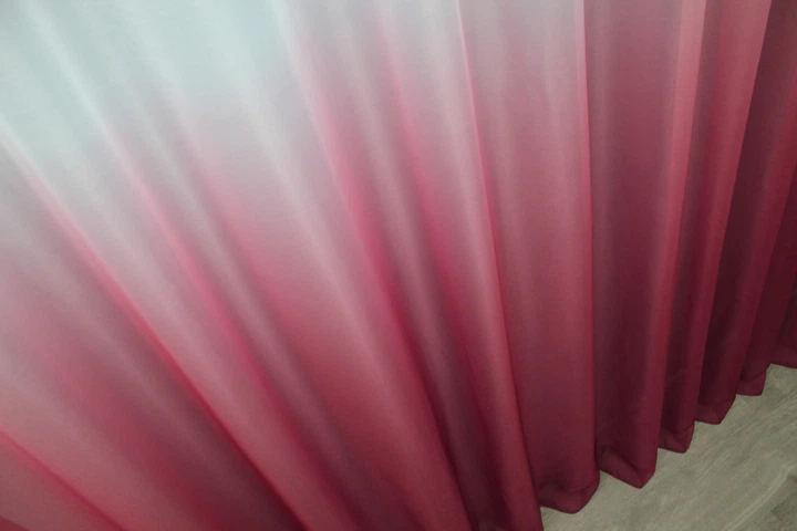 Тюль VR-Textil 757т Омбре шифон 300х270 см Бордовий із білим (42-0176) - Фото 6 Тюль VR-Textil 757т Омбре шифон 300х270 см Бордовий із білим (42-0176) - зображення 6