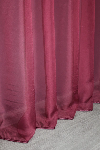 Тюль VR-Textil 757т Омбре шифон 300х270 см Бордовий із білим (42-0176) - Фото 8 Тюль VR-Textil 757т Омбре шифон 300х270 см Бордовий із білим (42-0176) - зображення 8