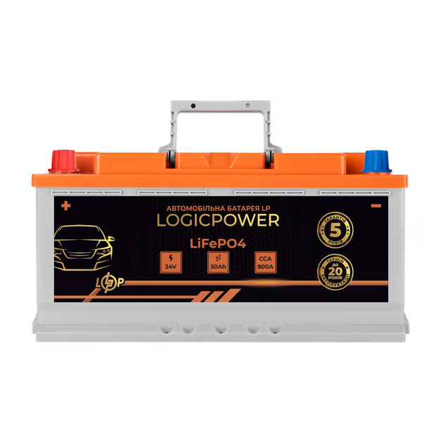 Автомобільний аккумулятор літієвий LP LiFePO4 24V - 50 Ah (+ зліва) BMS 800А - Фото 1 Автомобільний аккумулятор літієвий LP LiFePO4 24V - 50 Ah (+ зліва) BMS 800А - зображення 1