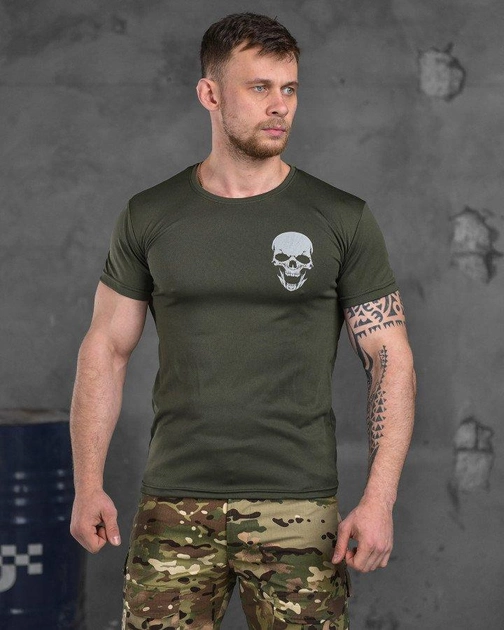 Тактическая потоотводящая футболка odin oilva skull L - изображение 1