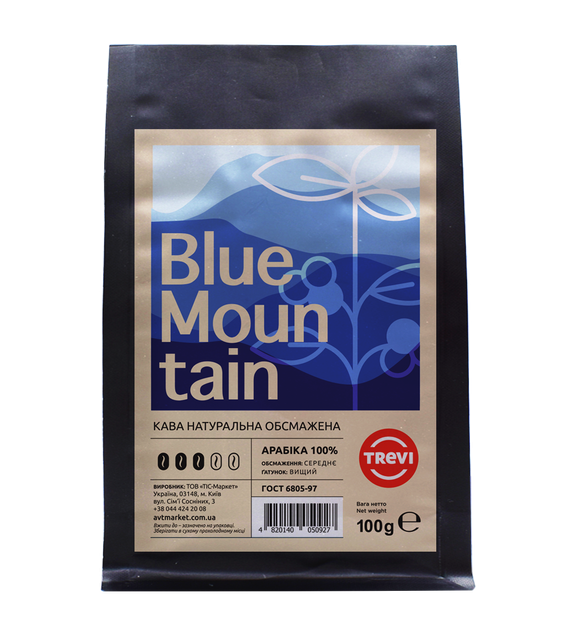 Кава в зернах Trevi Арабика Blue Mountain 100 г - зображення 2