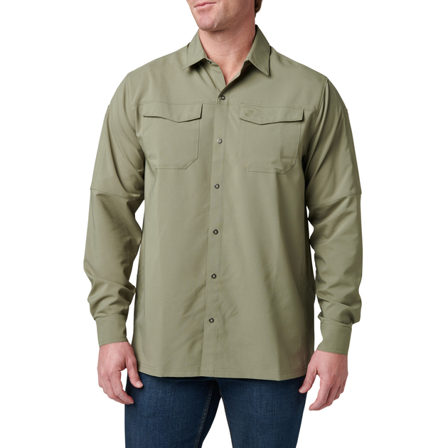 Рубашка тактическая с длинным рукавом 5.11 FREEDOM FLEX WOVEN SHIRT - LONG SLEEVE XS Iron Grey/Graphite - изображение 1