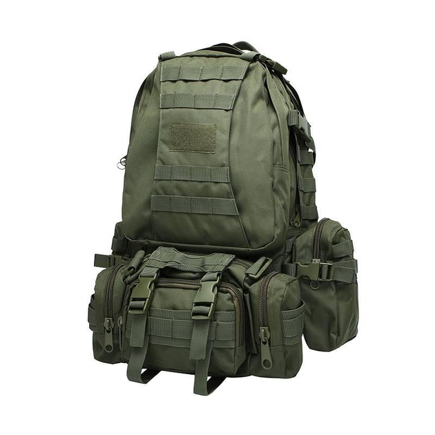 Рейдовий модульний рюкзак Ultimatum RT-213 Олива 55 літрів,Штурмовий похідний тактичний рюкзак - изображение 1