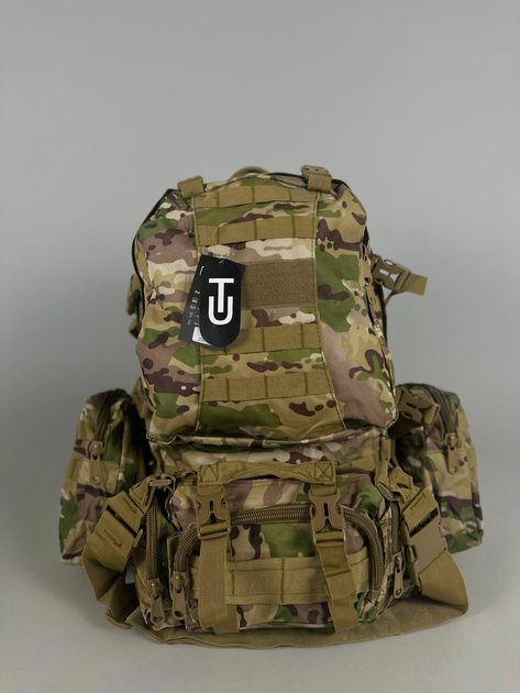 Рейдовий модульний рюкзак Ultimatum RT-213 Мультикам 55 літрів,Штурмовий похідний тактичний рюкзак - изображение 1