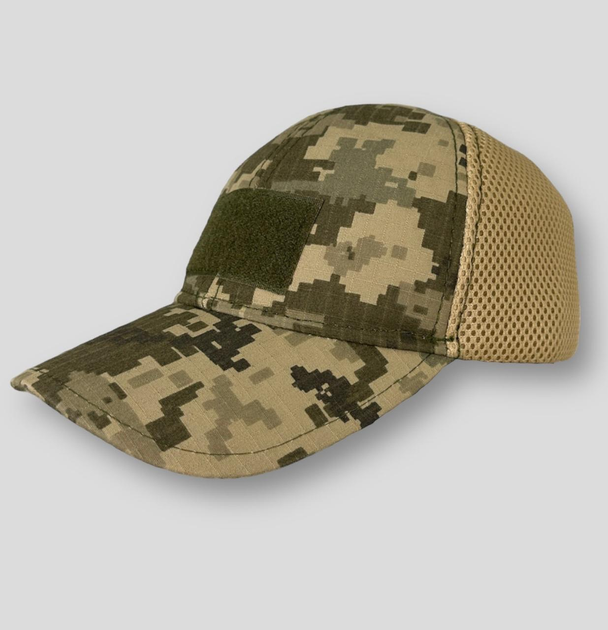 Бейсболка піксель у сітку,Чоловіча армійська камуфляжна тактична кепка піксель XL - изображение 1