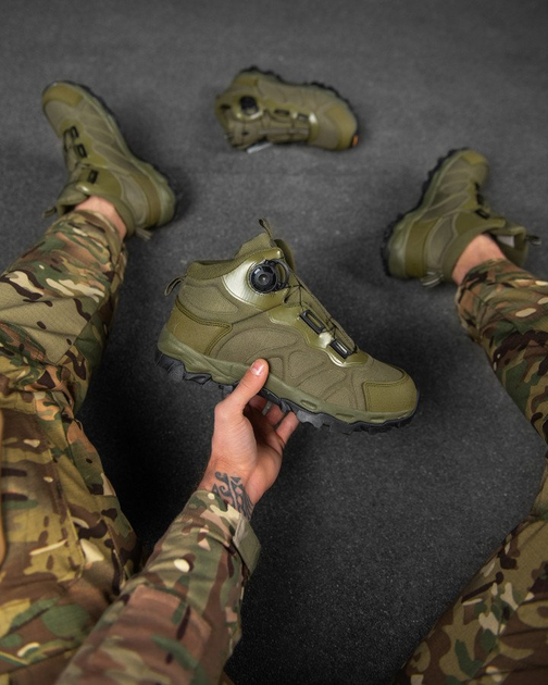 Тактичні черевики esdy на аозав'язці олива 45 - зображення 1