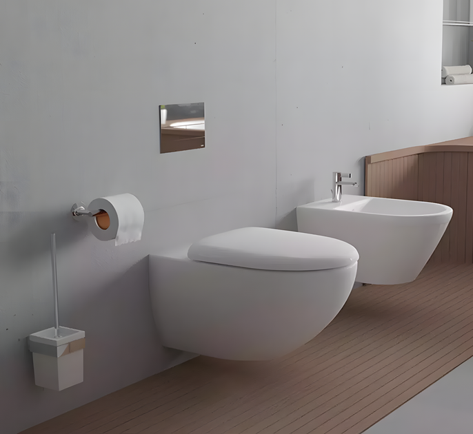 Унитаз подвесной Duravit Architec 45720900А1 без ободка с крышкой Soft Close - изображение 3
