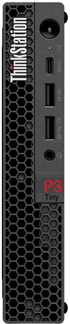 Комп'ютер Lenovo ThinkStation P3 Tiny (30H0000EPB) Black - зображення 1