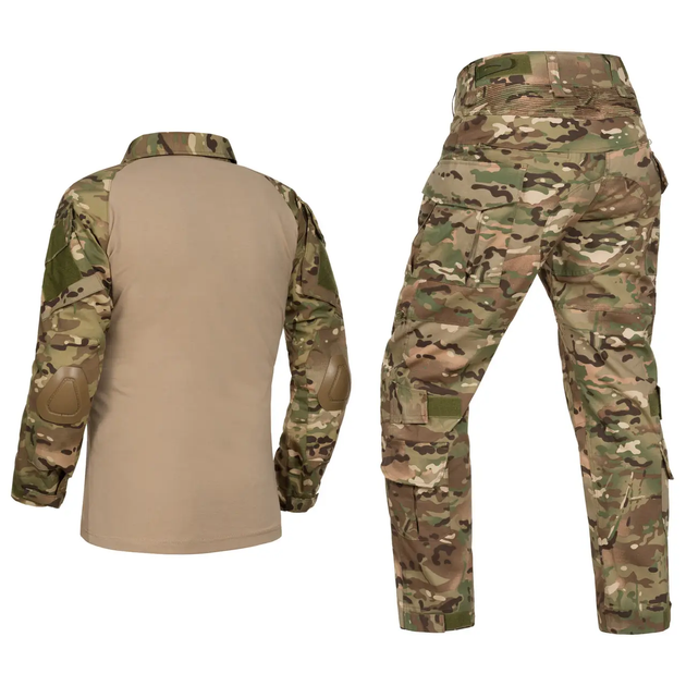 Brutals тактические брюки с плиссированными вставками, боевые брюки ВСУ мультикам с наколенниками, р.2XL - изображение 2