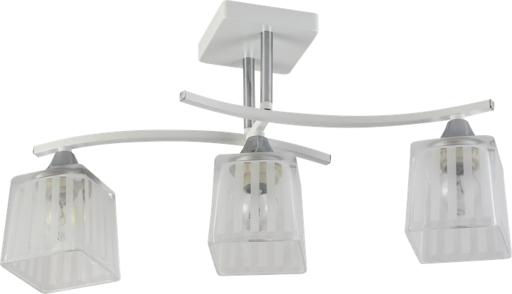 Декоративная люстра INTEREES IS XA1394/3 White Chrome на 3 плафонов - изображение 2