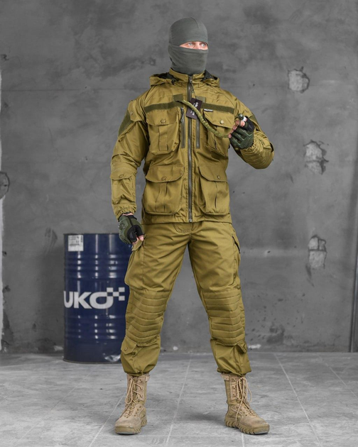 Тактический военный костюм CX/11 ( Китель + Гидратор + Штаны ), Камуфляж: Койот, Размер: XL - изображение 1