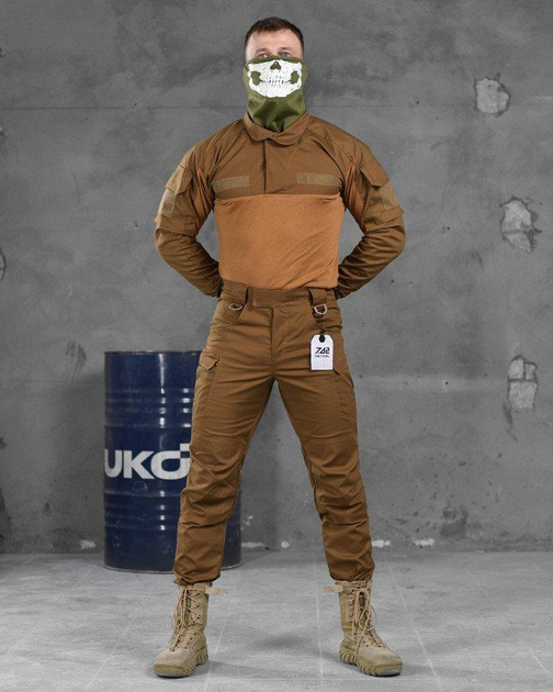Тактический военный костюм Hermes ( Убакс + Штаны ), Камуфляж: Койот, Размер: XXL - изображение 1