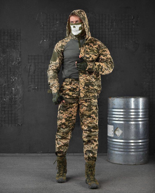 Тактичний військовий костюм Tac ( Китель + Убакс + Штани ), Камуфляж: Піксель ЗСУ, Розмір: XXL - зображення 1