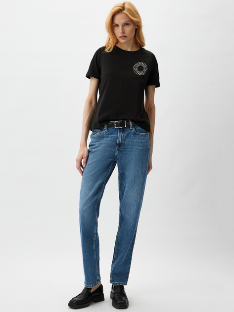 Футболка жіноча Tommy Hilfiger WW0WW40299 BDS XS Чорна (8720645365907) - зображення 4