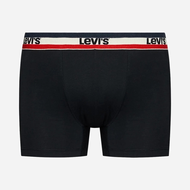 Набір трусів-боксерів чоловічих 3 шт Levi's Logo Boxer Brief 3P 1000028700040 S Чорний/Сірий (8720245095587) - зображення 5