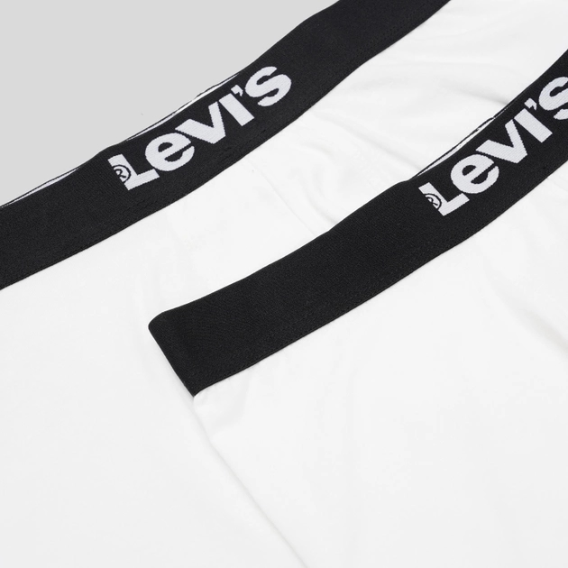 Zestaw majtek męskich typu bokserki 2 szt Levi's Solid Basic Trunk Organic Co 2P 701222844-005 M Biały/Czarny (8720245438438) - obraz 5