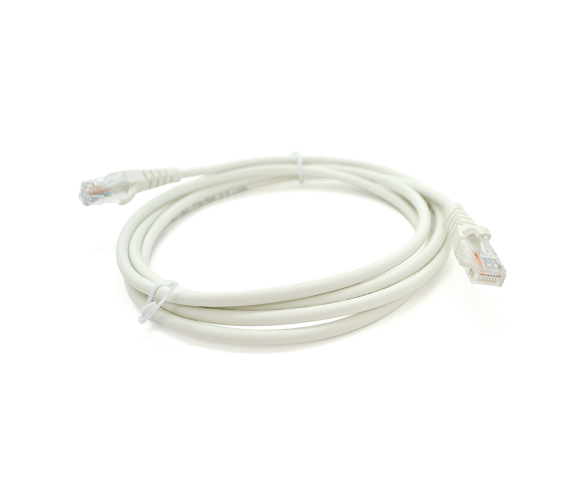Патч-корд OK-net Кат.5e UTP 24AWG LSZH Білий 2м - Фото 1 Патч-корд OK-net Кат.5e UTP 24AWG LSZH Білий 2м - зображення 1