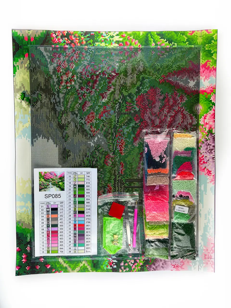 Алмазная мозаика Пейзаж с альтанкой 40х50 см ColorArt SP085 - изображение 2