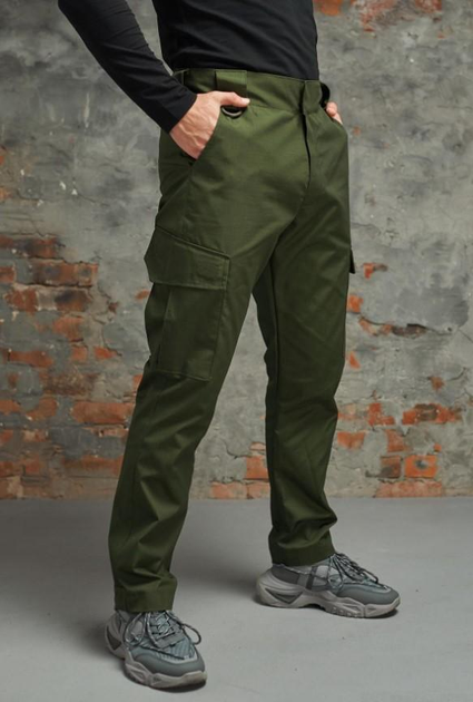 Мужские штаны демисезонные рип стоп Intruder 0167 2XL Хаки ( IN - 0167/02 E ) - изображение 2