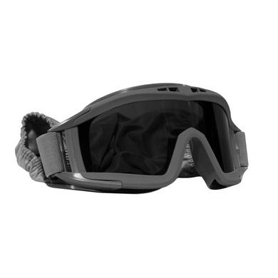 Защитные тактические очки-маска со сменным стеклом Black - изображение 1