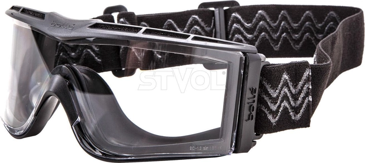 Окуляри тактичні Bolle X1000 чорні з прозорими лінзами - зображення 2