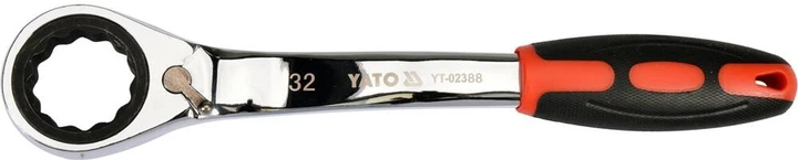 Klucz oczkowy YATO odgięty z grzechotką 32 mm (YT-02386) - obraz 2