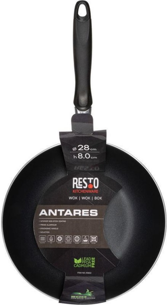 Patelnia Wok Resto Antares 93602 28 cm (4260709010137) - obraz 6