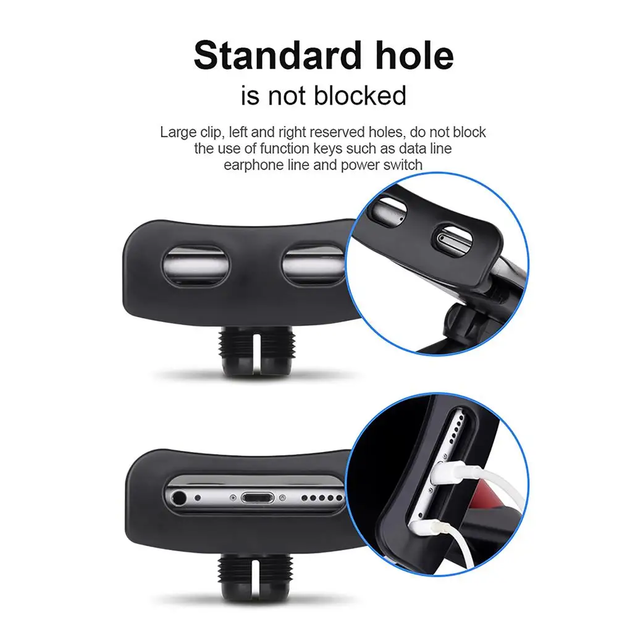 Автомобільний тримач VHG PB-20 для планшета та телефону в підголовник, Car Headrest Mount Black - Фото 3 Автомобільний тримач VHG PB-20 для планшета та телефону в підголовник, Car Headrest Mount Black - изображение 3