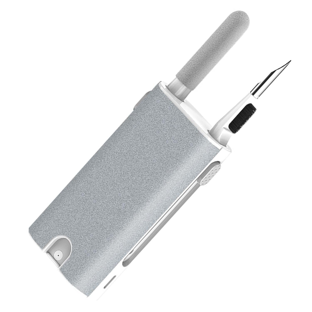 Багатофункціональний набір VHG Q6 Grey 5в1 для електроніки та аксесуарів. Multifunctional Cleaning Brush - изображение 2