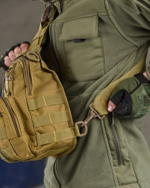 Рюкзак патрульний однолямковий SILVER KNIGHT 7л coyot ОИ4735 - зображення 2