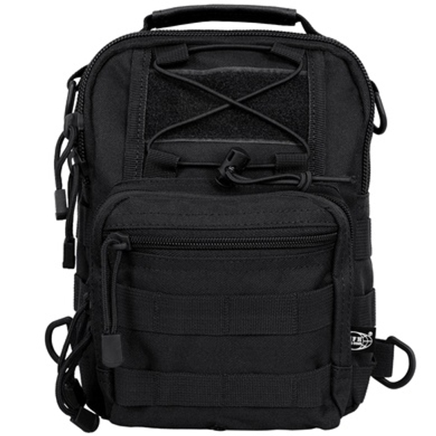 Рюкзак однолямочний shoulder mfh black bag - зображення 2