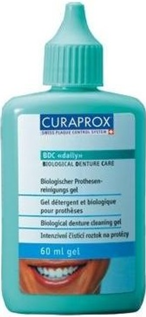 Żel Curaprox BDC 100 do codziennej pielęgnacji protez 60 ml (7612412300000) - obraz 1