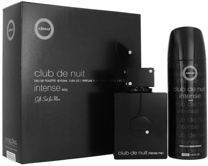 Zestaw prezentowy męski Armaf Club De Nuit Intense Men Woda toaletowa 105 ml + Mgiełka do ciała 200 ml (6294015135848) - obraz 1