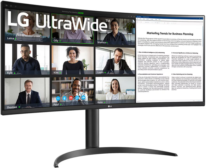 Monitor 34" LG UltraWide 34WR55QC-B.AEU - obraz 2
