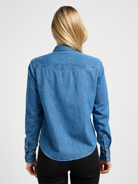 Koszula damska jeansowa Lee 112320215 L Niebieska (5401018885743) - obraz 2