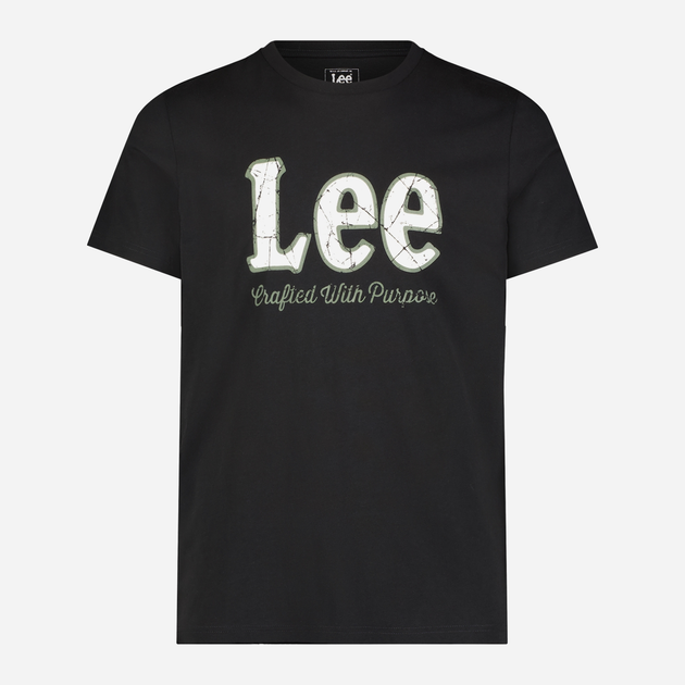 Футболка чоловіча Lee 112349540 S Чорна (5401019808208) - зображення 6