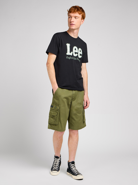 Футболка чоловіча Lee 112349540 XL Чорна (5401019808253) - зображення 3