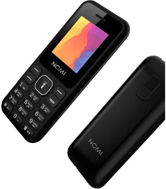 Мобiльний телефон Nomi i1880 Dual Sim Чорний - зображення 4