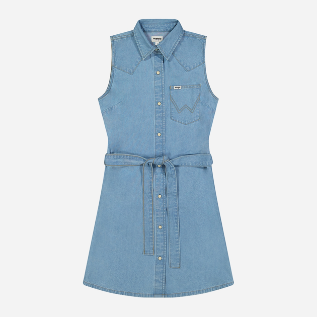 Плаття-сорочка жіноче Wrangler 112351310 XS Блакитне (5401019939476) - зображення 6