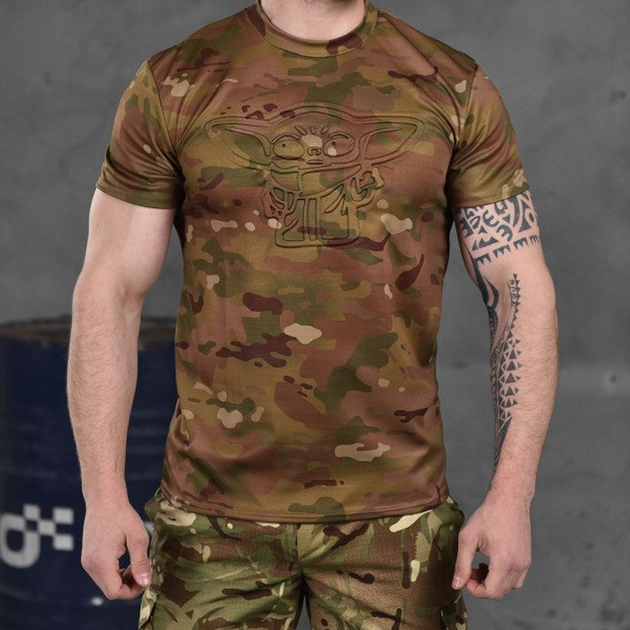 Потовідвідна чоловіча футболка Punishment з принтом "Йода" мультикам розмір M - зображення 1