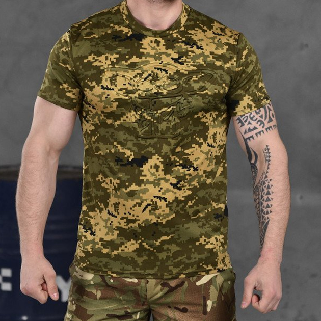 Потовідвідна чоловіча футболка Punishment з принтом "Йода" піксель розмір L - зображення 1