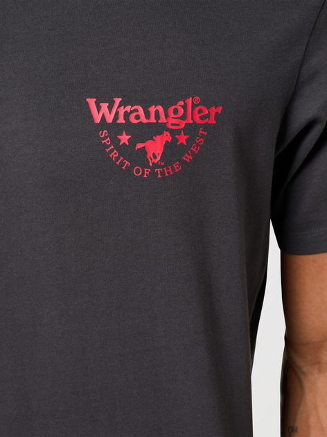 Футболка чоловіча Wrangler 112350470 L Чорна (5401019841533) - зображення 5