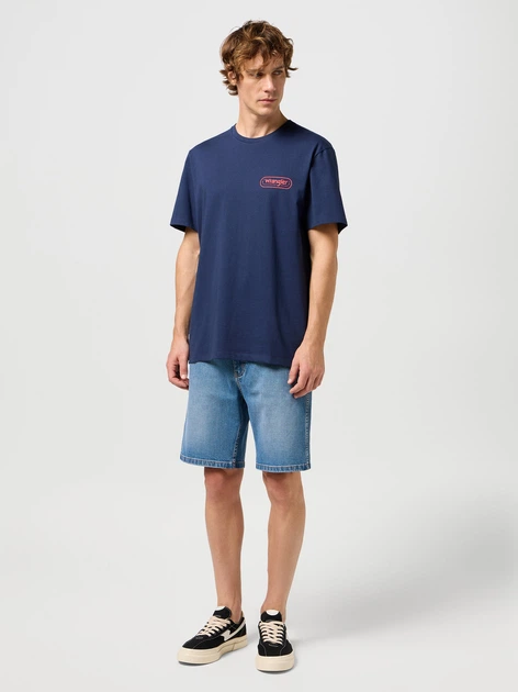 Koszulka męska Wrangler 112351389 2XL Ciemnoniebieska - obraz 3