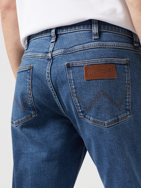 Джинси Regular fit чоловічі Wrangler 112350665 33/32 Сині (5401019857510) - зображення 5