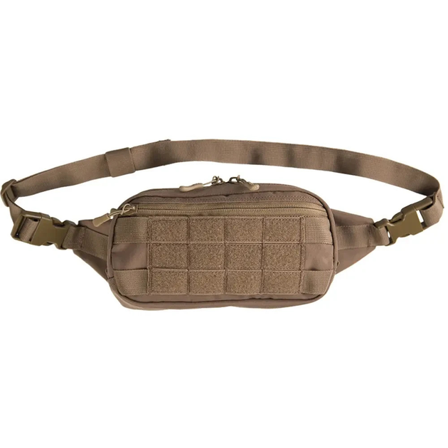 Тактическая сумка-бананка Mil-tec Fanny Pack Molle ВСУ (ЗСУ) 13512519 6653 23,5х6х12 см койот - изображение 1